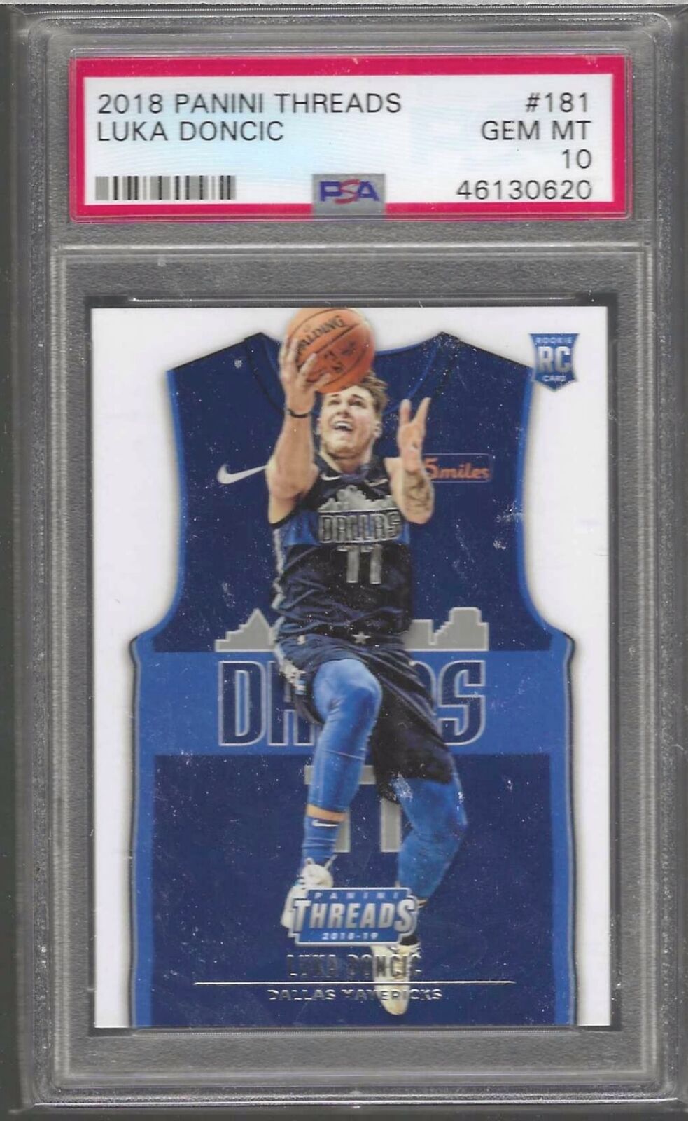 LUKA DONCIC 2018 PANINI THREADS ROOKIE RC PSA 10 GEM MINT