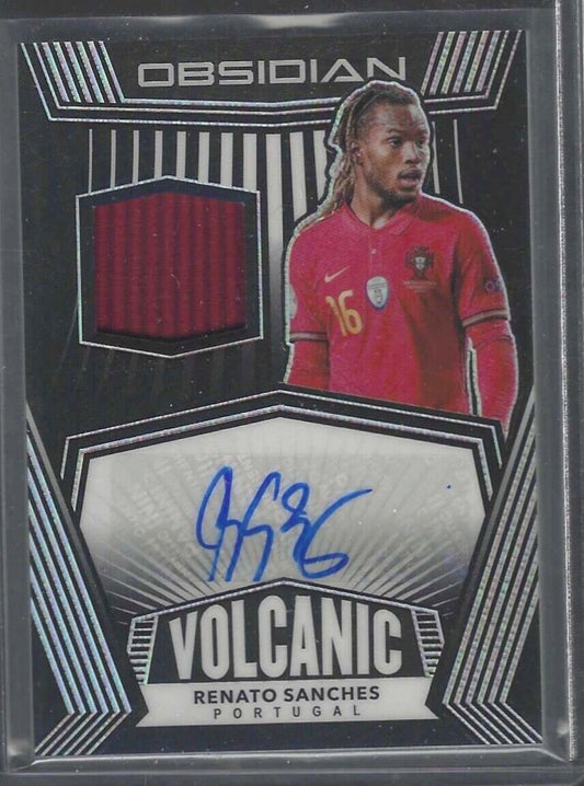 RENATO SANCHES 2020-21 PANINI OBSIDIAN VOLCANIC PATCH AUTO #D /149
