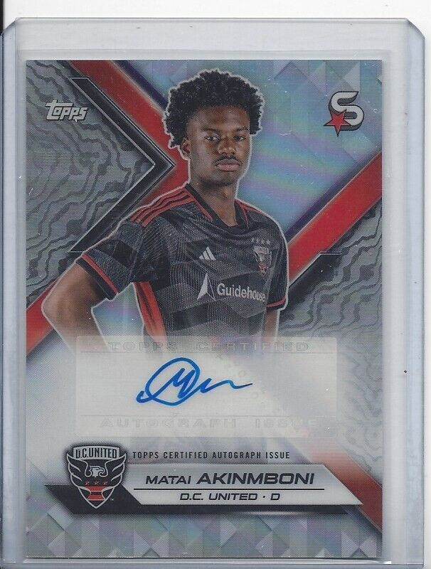 MATAI AKIMNBONI 2024 TOPPS MLS SUPERSTARS REFRACTOR AUTO #SA-MA