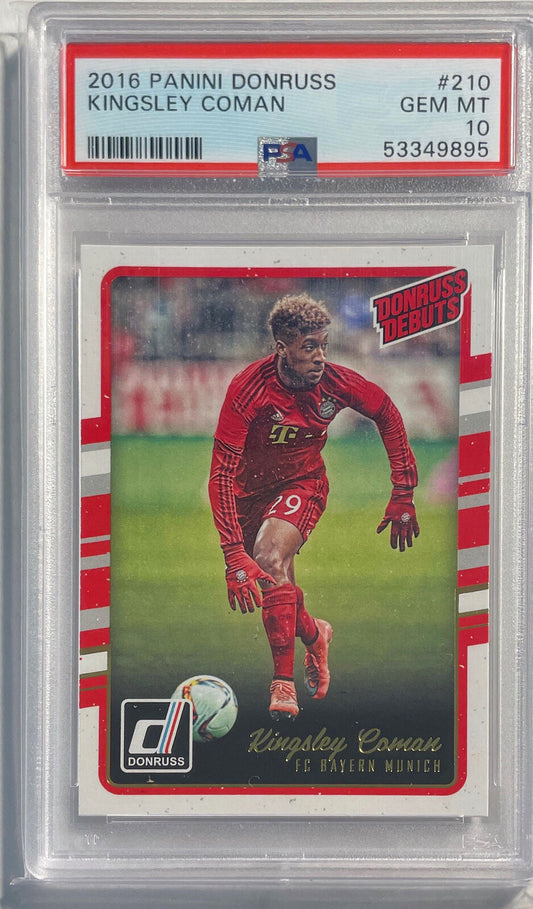 KINGSLEY COMAN 2016 PANINI DONRUSS DEBUTS RC #210 PSA 10 GEM MINT POP 19