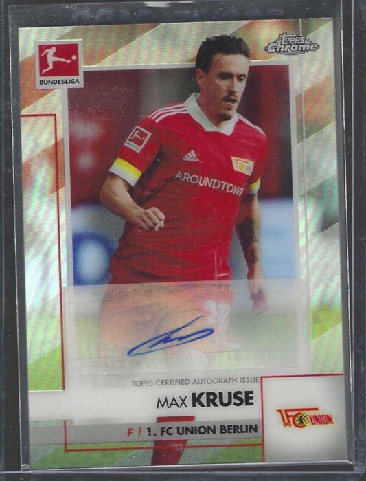 MAX KRUSE 2020-21 TOPPS CHROME BUNDESLIGA REFRACTOR AUTO #BCA-MKR