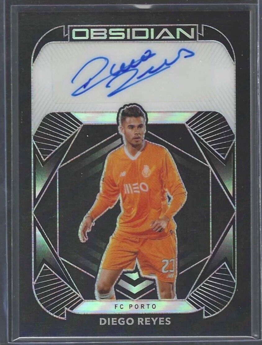 DIEGO REYES 2020-21 PANINI OBSIDIAN SILVER ETCH AUTO #D 85/99