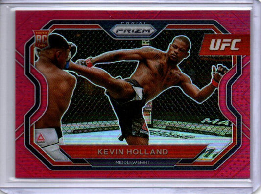 KEVIN HOLLAND 2021 PANINI PRIZM UFC RED PRIZM RC #D 255/275
