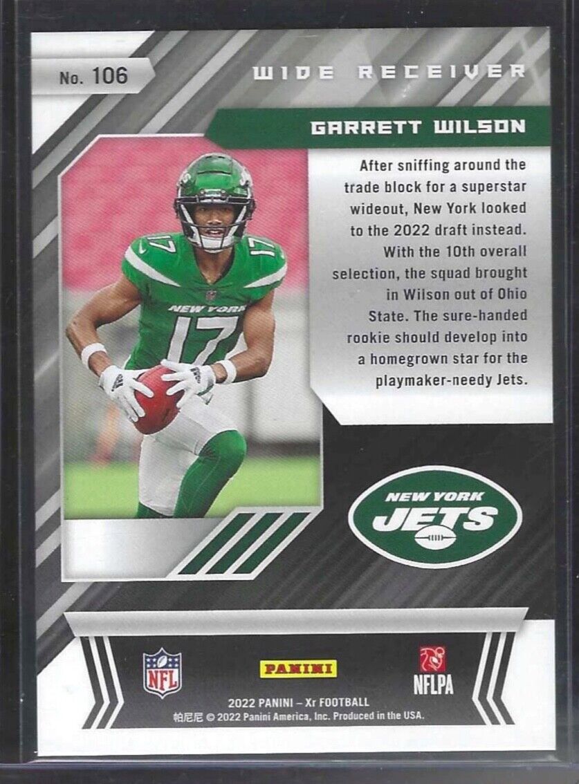 GARRETT WILSON 2022 PANINI XR PURPLE FOIL ROOKIE RC #D 18/25