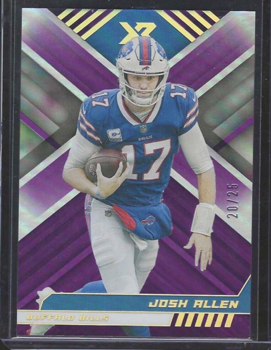 JOSH ALLEN 2022 PANINI XR PURPLE FOIL #D 20/25