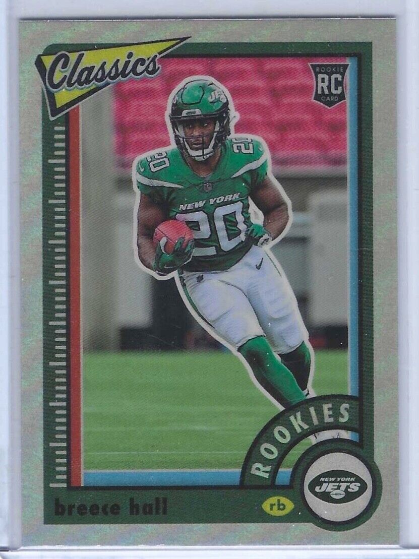 BREECE HALL 2022 PANINI CLASSICS SILVER PRIZM PREMIUM OPTICHROME ROOKIE RC #157
