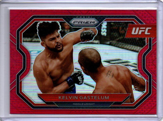 KELVIN GASTELUM 2021 PANINI PRIZM UFC RED PRIZM #D 34/275