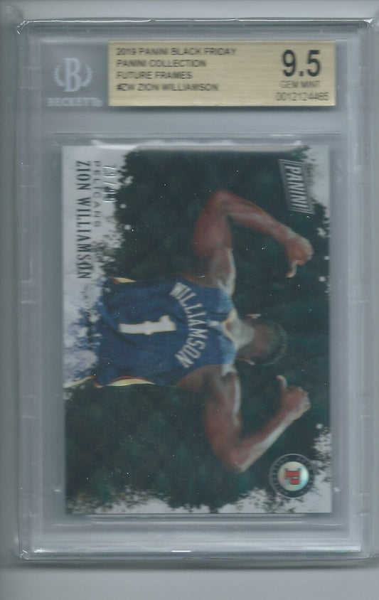 ZION WILLIAMSON 2019-20 PANINI BLACK FRIDAY FUTURE FRAMES RC /99 BGS 9.5 GEM MT