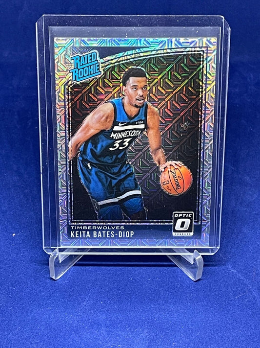 KEITA BATES DIOP 2018-19 PANINI DONRUSS OPTIC RATED ROOKIE CHOICE PRIZM RC #191