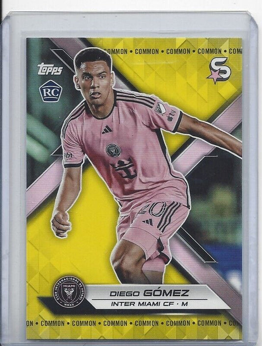 DIEGO GOMEZ 2024 TOPPS MLS SUPERSTARS YELLOW PHOTO VARIATION #154
