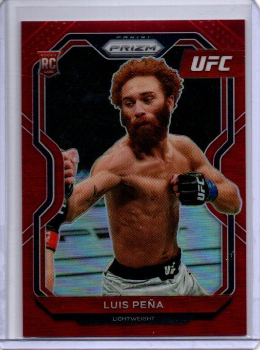 LUIS PENA 2021 PANINI PRIZM UFC RED PRIZM RC #D 121/275