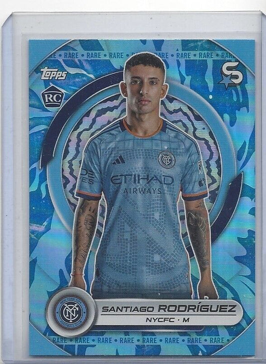 SANTIAGO RODRIGUEZ 2024 TOPPS MLS SUPERSTARS BLUE RARE RC #136
