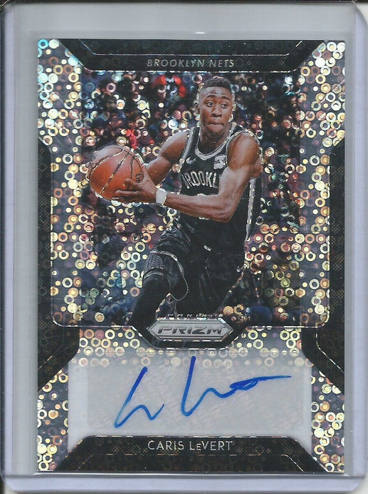 CARIS LEVERT 2018-19 PANINI PRIZM FASTBREAK AUTO SILVER