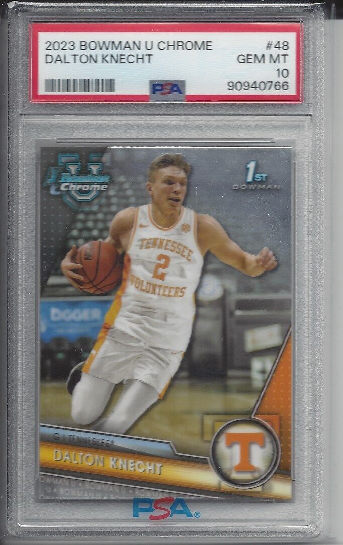 DALTON KNECHT 2023 BOWMAN CHROME 1ST #48 PSA 10
