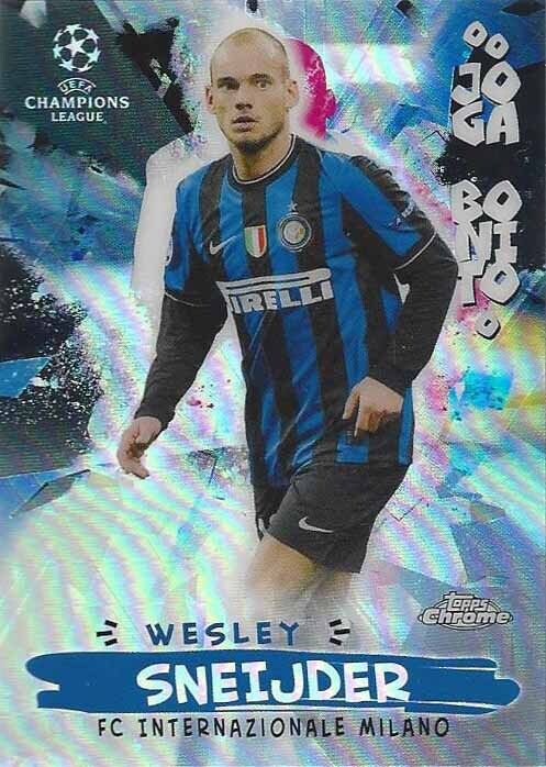 WESLEY SNEIJDER 2020-21 TOPPS CHROME CHAMPIONS LEAGUE JOGA BONITO REFRACTOR #16