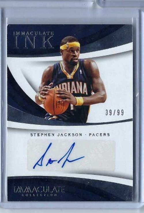 STEPHEN JACKSON 2017-18 PANINI IMMACULATE COLLECTION IMMACULATE INK AUTO #D /99