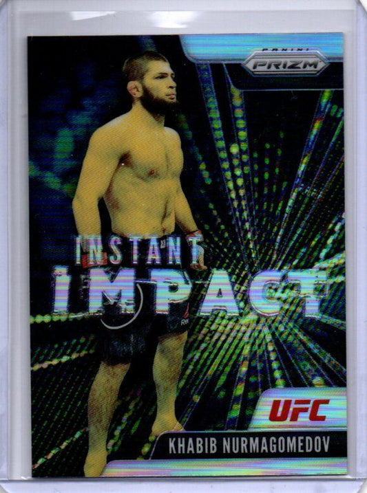 KHABIB NURMAGOMEDOV 2021 PANINI PRIZM UFC INSTANT IMPACT SILVER PRIZM #2
