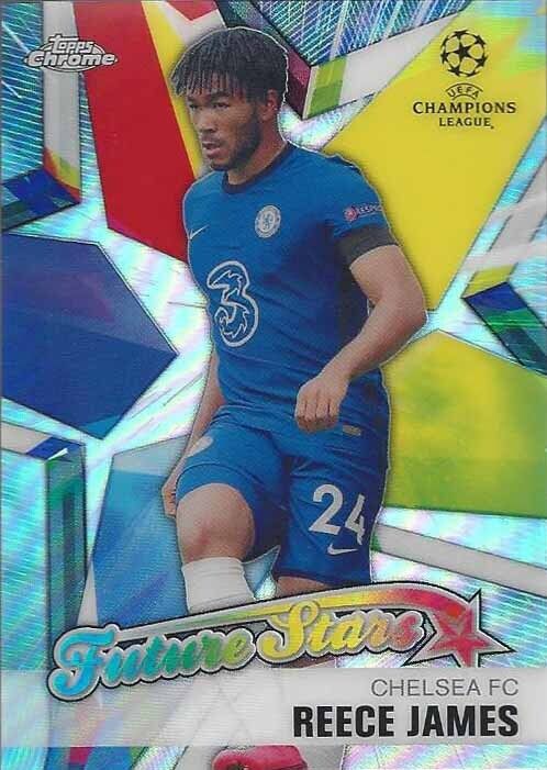 REECE JAMES 2020-21 TOPPS CHROME UEFA CHAMPIONS LEAGUE FUTURE STARS REFRACTOR