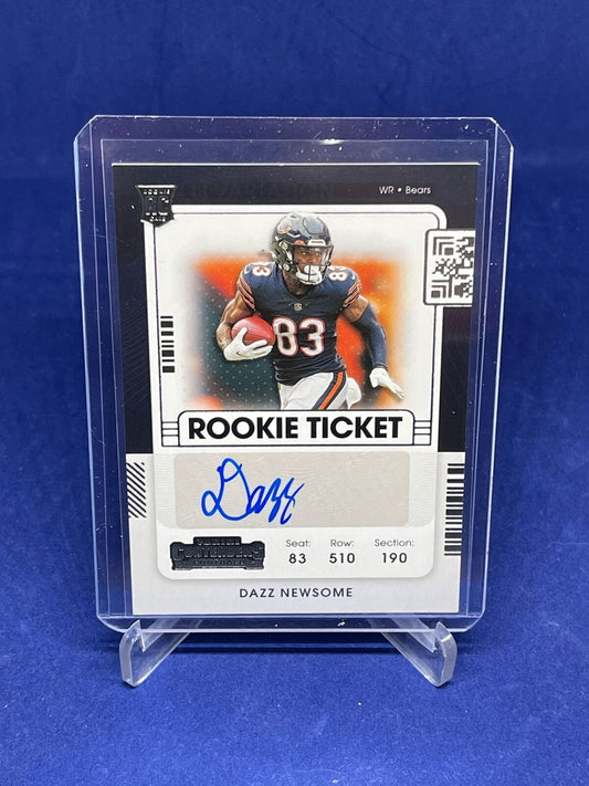 DAZZ NEWSOME 2021 PANINI CONTENDERS ROOKIE TICKET AUTO VARIATION RC #248