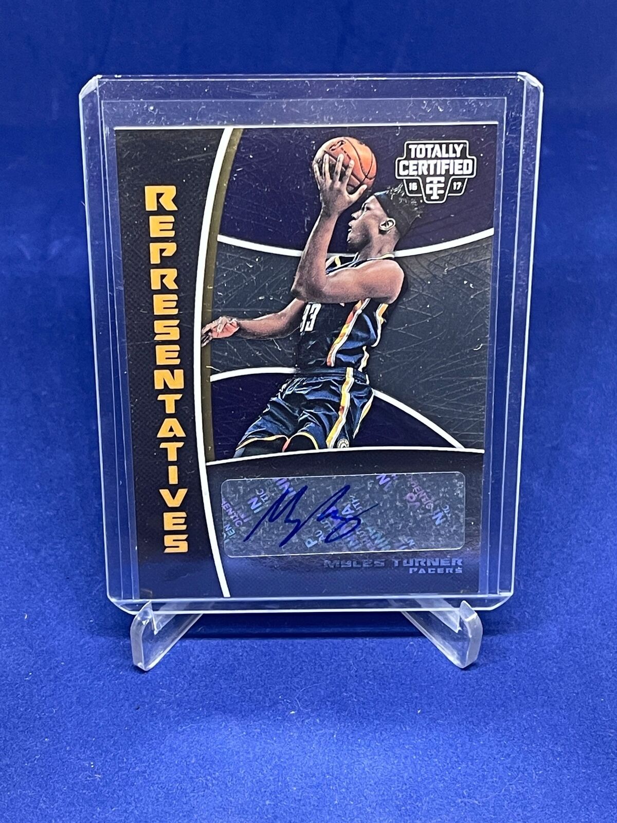 MYLES TURNER 2016-17 PANINI TOTALLY CERTIFIED REPRESENTATIVES AUTO #12