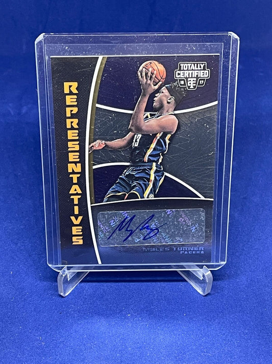 MYLES TURNER 2016-17 PANINI TOTALLY CERTIFIED REPRESENTATIVES AUTO #12