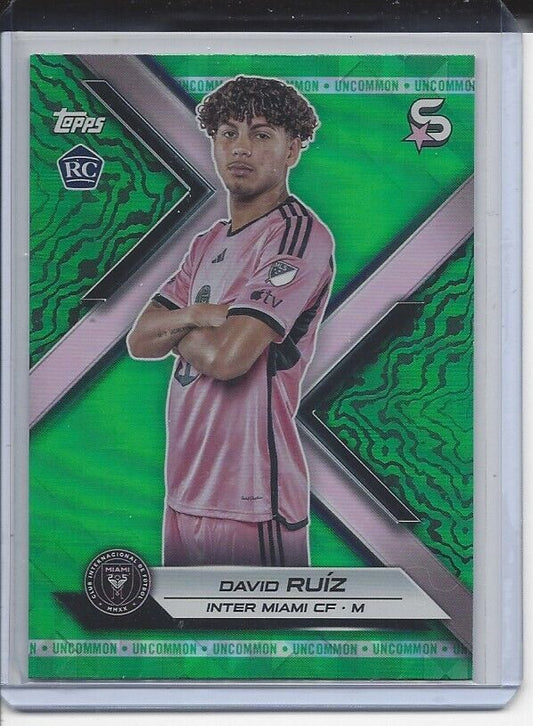 DAVID RUIZ 2024 TOPPS MLS SUPERSTARS GREEN UNCOMMON RC #80