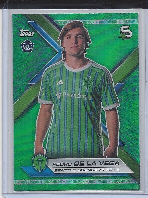 PEDRO DE LA VEGA 2024 TOPPS MLS SUPERSTARS GREEN UNCOMMON RC #73
