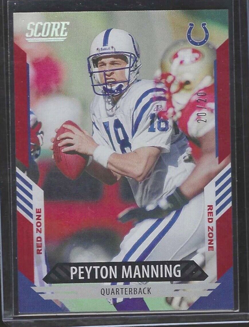 PEYTON MANNING 2021 PANINI SCORE RED ZONE #D 20/20