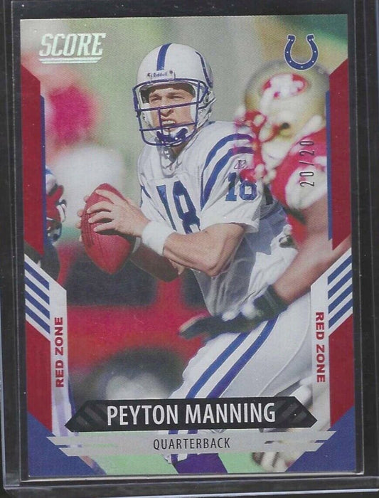 PEYTON MANNING 2021 PANINI SCORE RED ZONE #D 20/20