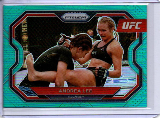 ANDREA LEE 2021 PANINI PRIZM UFC TEAL PRIZM #D 7/49