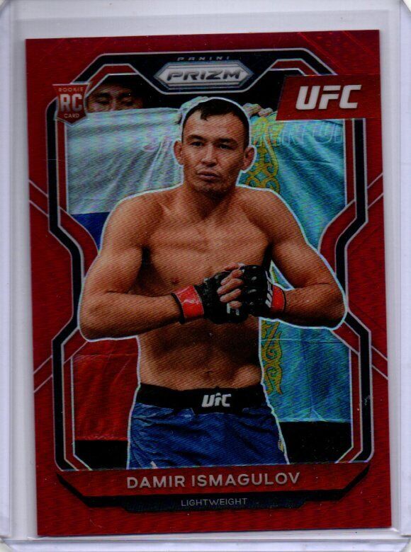 DAMIR ISMAGULOV 2021 PANINI PRIZM UFC RED PRIZM RC #D 174/275