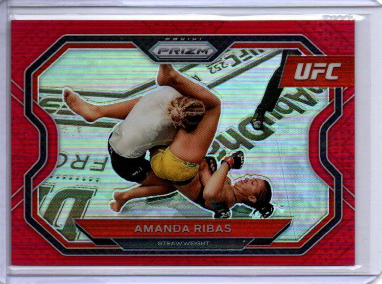 AMANDA RIBAS 2021 PANINI PRIZM UFC RED PRIZM #D 156/275