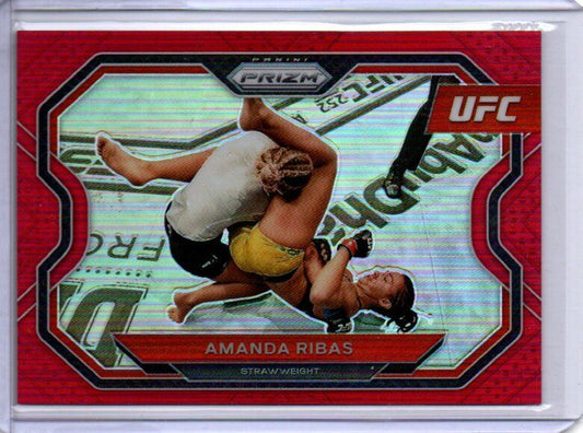 AMANDA RIBAS 2021 PANINI PRIZM UFC RED PRIZM #D 156/275
