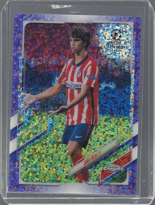 JOAO FELIX 2020-21 TOPPS CHROME CHAMPIONS LEAGUE PURPLE DIAMOND REFRACTOR /250