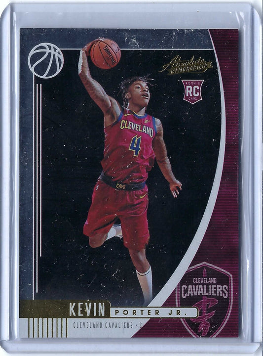 KEVIN PORTER JR. 2019-20 PANINI ABSOLUTE MEMORABILIA THICK XRC ROOKIE RC #18