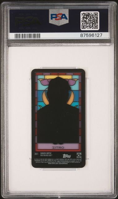 DAVID ORTIZ 2020 TOPPS ALLEN & GINTER MINI STAINED GLASS #361 PSA 10 GEM POP 2