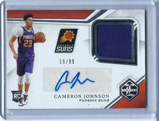 CAMERON JOHNSON 2019-20 PANINI CHRONICLES LIMITED JERSEY AUTO RC #D 16/99