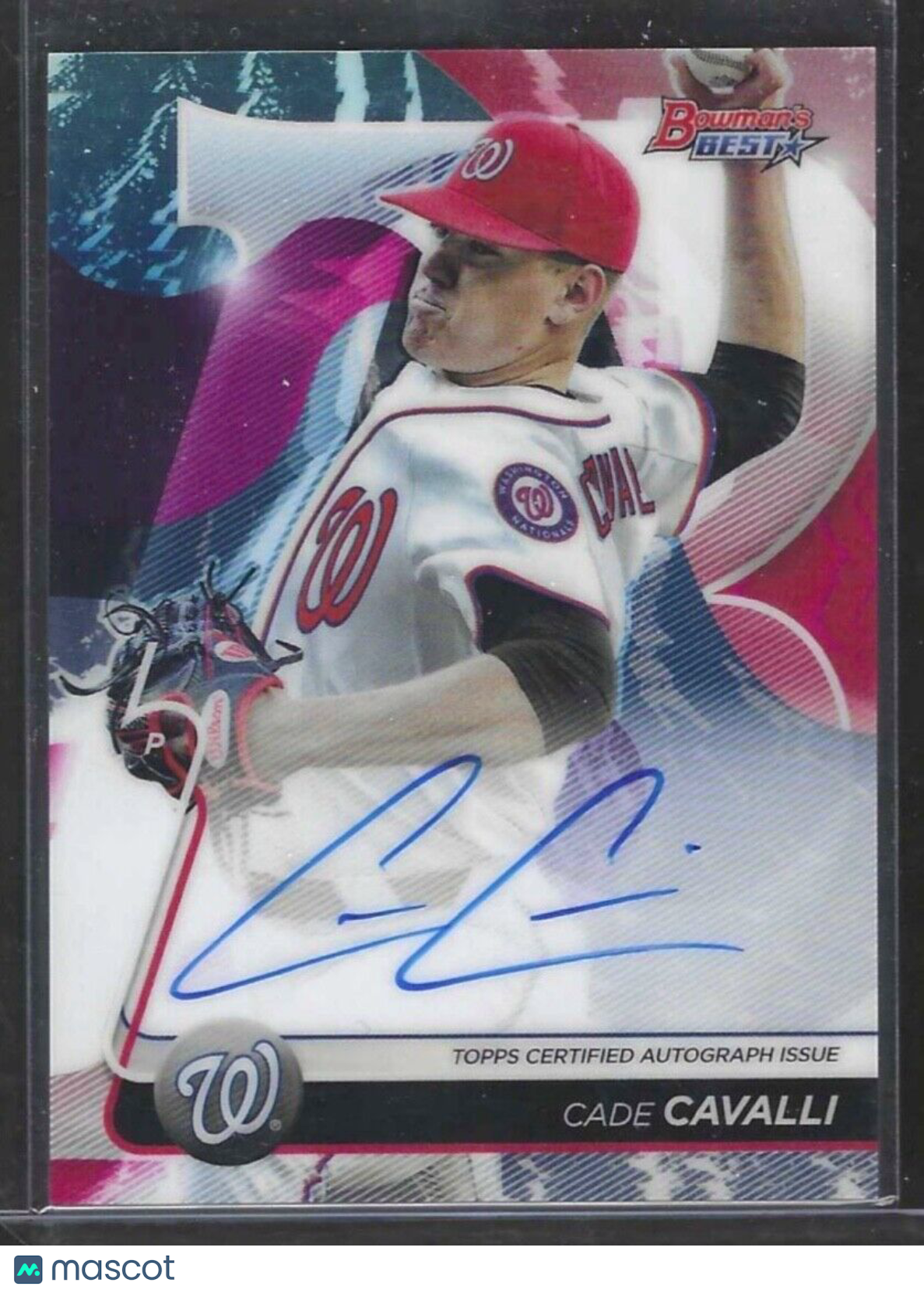 CADE CAVALLI 2020 BOWMANS BEST PROSPECT ON CARD AUTO #B20-CC