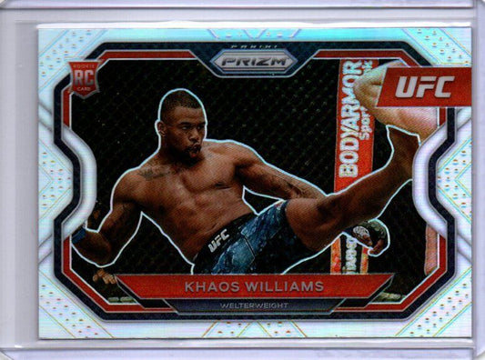 KHAOS WILLIAMS 2021 PANINI PRIZM UFC SILVER PRIZM RC #179