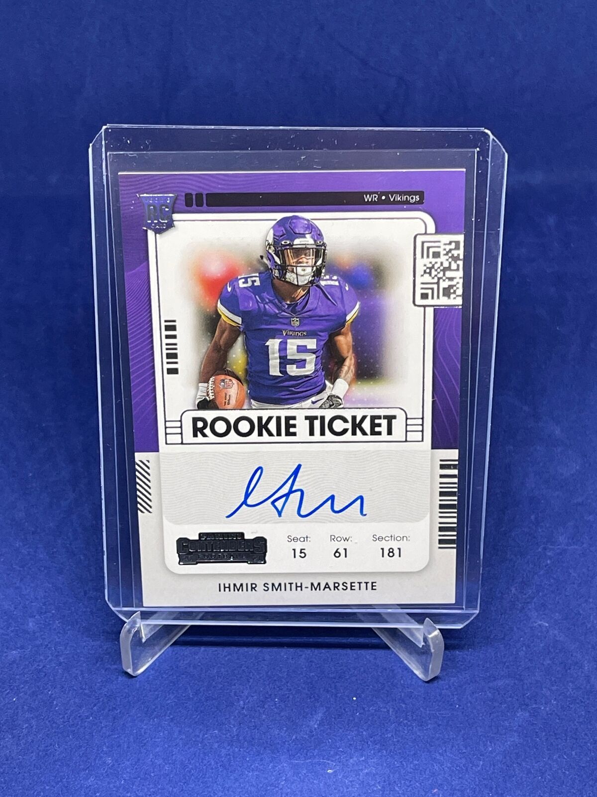 IHMIR SMITH MARSETTE 2021 PANINI CONTENDERS ROOKIE TICKET ON CARD AUTO RC #140