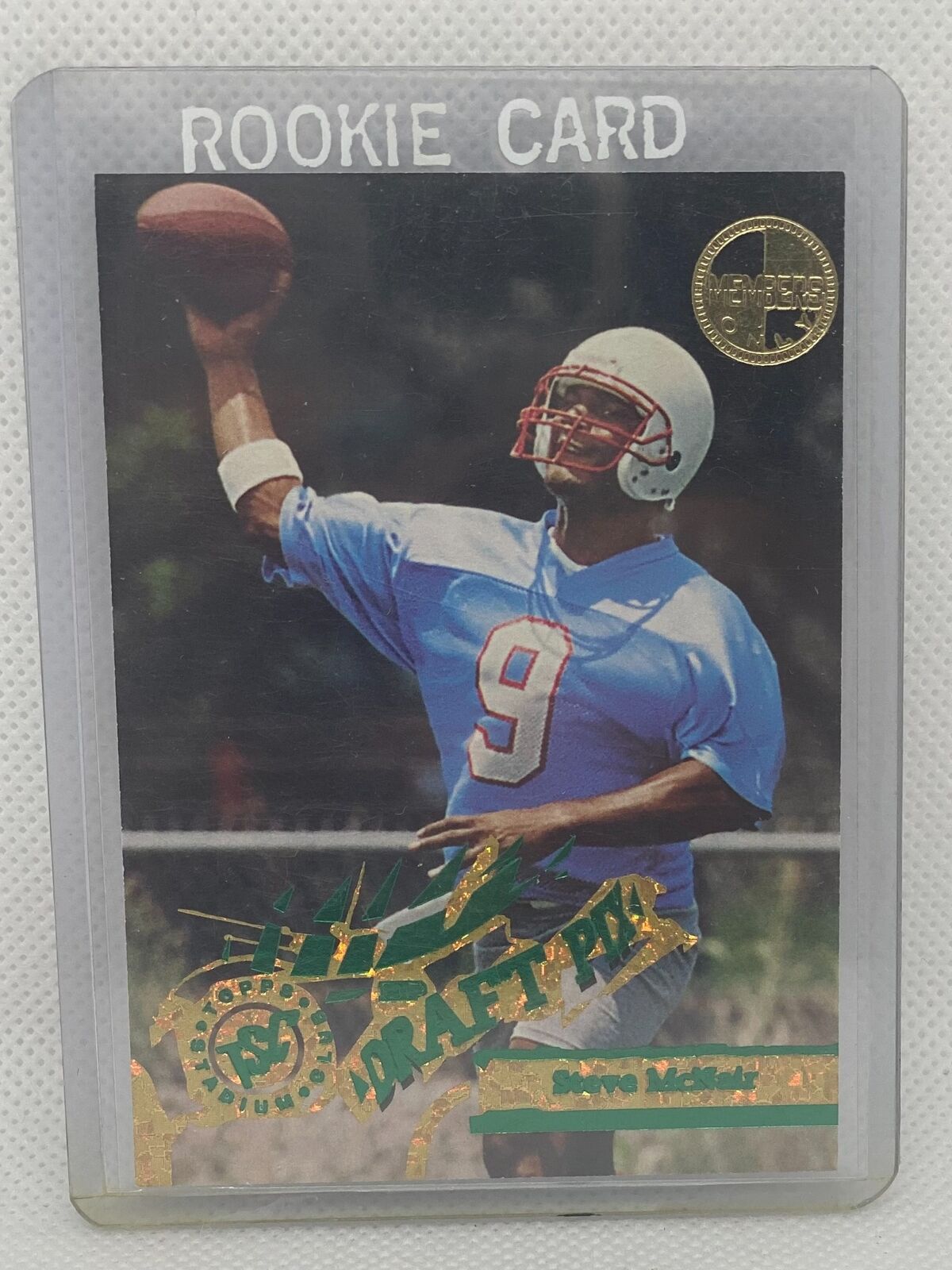 STEVE MCNAIR 1995 TOPPS STADIUM CLUB MEMBERS ONLY DRAFT PIX RC #D450