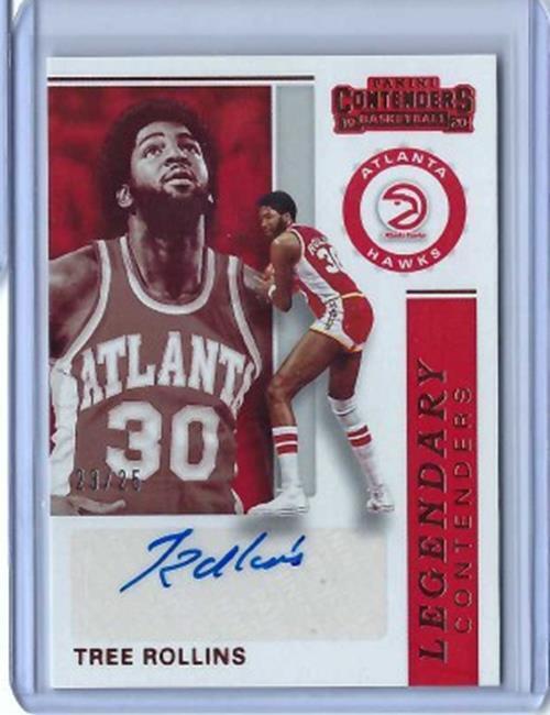 TREE ROLLINS 2019-20 PANINI CONTENDERS LEGENDARY CONTENDERS BRONZE AUTO #D 23/25
