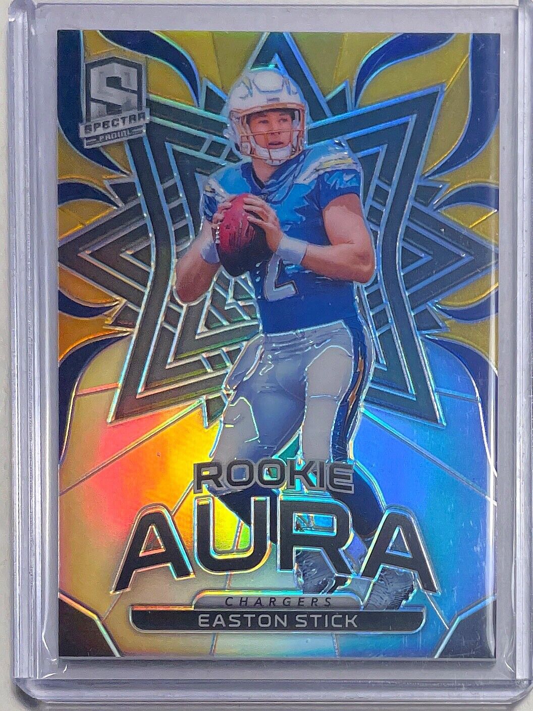 EASTON STICK 2019 PANINI SPECTRA ROOKIE AURA YELLOW PRIZM ROOKIE RC #D 19/99