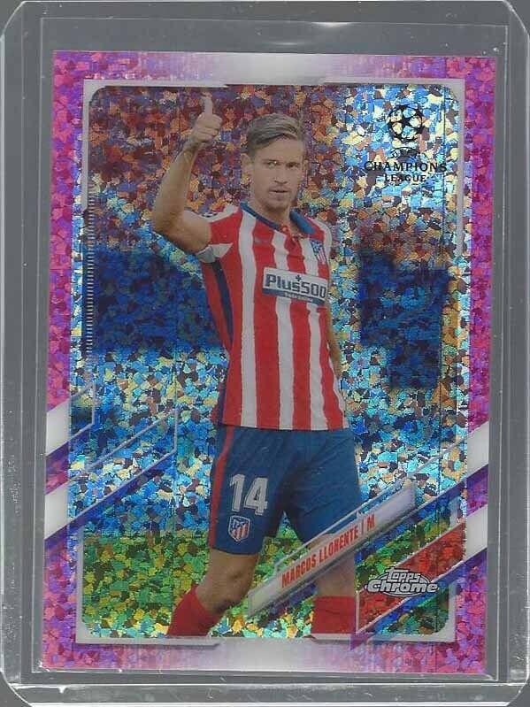 MARCOS LLORENTE 2020 TOPPS CHROME CHAMPIONS LEAGUE PINK DIAMOND REFRACTOR /175