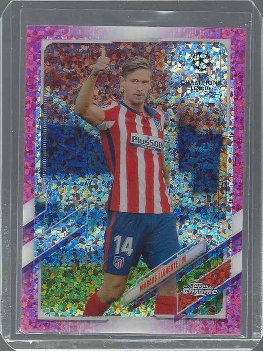MARCOS LLORENTE 2020 TOPPS CHROME CHAMPIONS LEAGUE PINK DIAMOND REFRACTOR /175