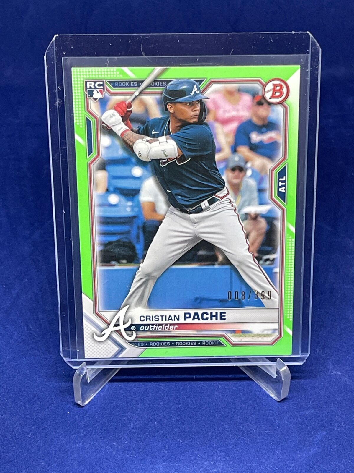 CRISTIAN PACHE 2021 BOWMAN GREEN ROOKIE RC #D 8/399