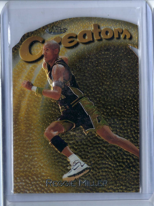 REGGIE MILLER 1996-97 TOPPS FINEST CREATORS EMBOSSED DIE CUT RARE SP #318