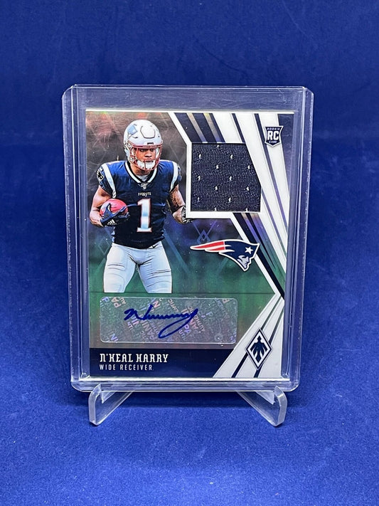 N'KEAL HARRY 2019 PANINI PHOENIX ROOKIE JERSEY AUTO RC #D 182/199