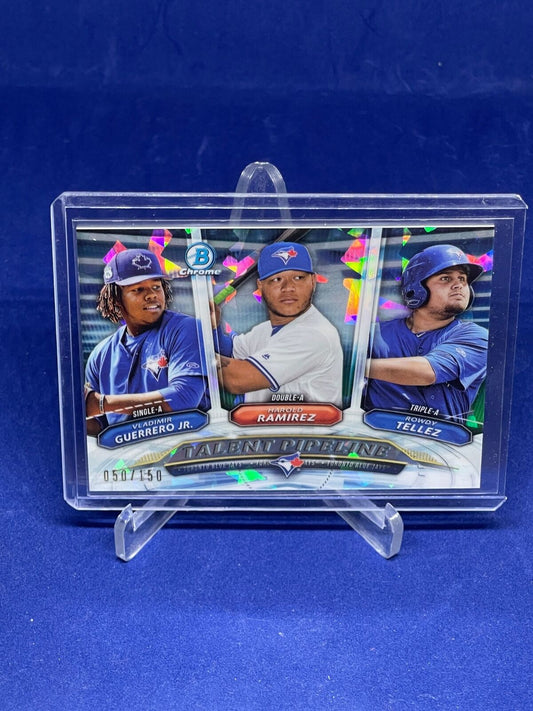 VLADIMIR GUERRERO JR RAMIREZ TELLEZ 2018 BOWMAN CHROME ATOMIC REFRACTOR #D /150