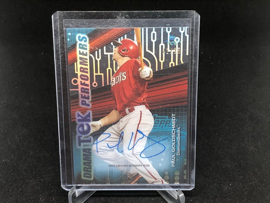 PAUL GOLDSCHMIDT 2015 TOPPS TEK DRAMA PERFORMERS ON CARD AUTO #D 21/25